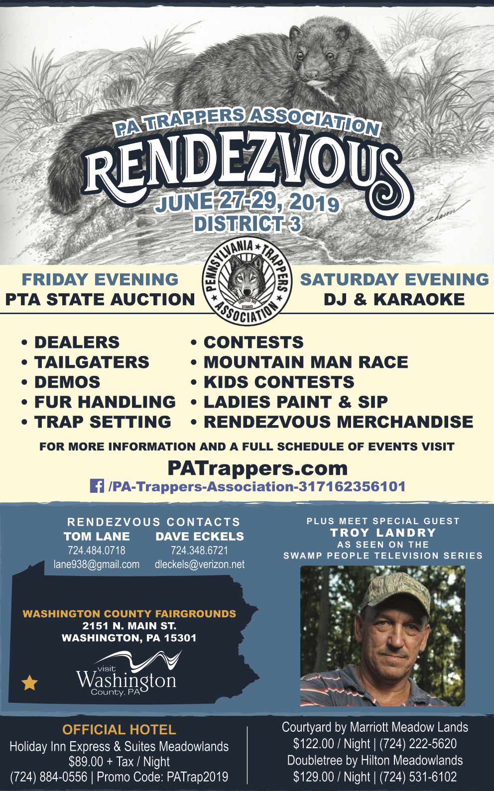 2019 PTA Rendezvous | Pennsylvania Trappers Association